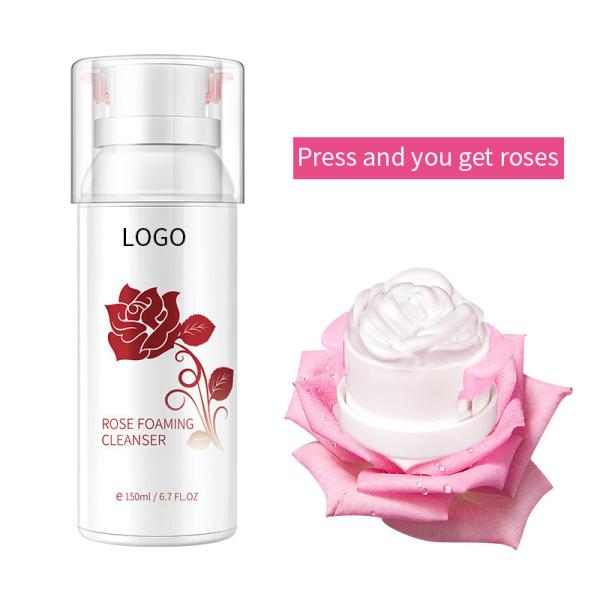 Quality Effective Remove Dirt Rose Cleansing Foam , Rose Face Cleanser Non Irritating Formula for sale