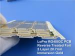 Rogers 4003 Low Profile RF PCB 20.7mil RO4003C LoPro Reverse Treated Foil with