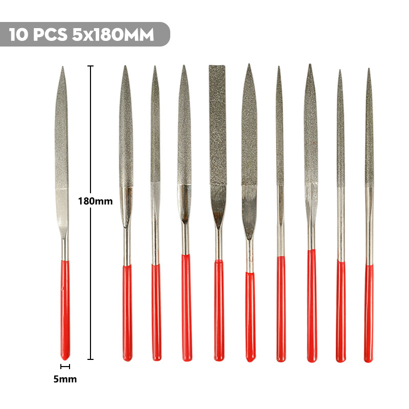 10PCS Mini Diamond Needle File