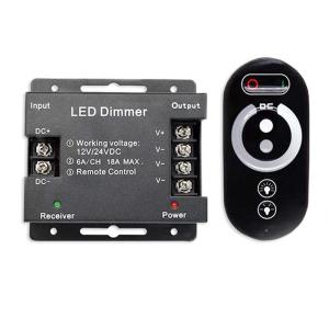 Buy cheap RF Wireless LED Controller Dimmer DC12V Touch Remote For 3528 Single Color LED Strip product