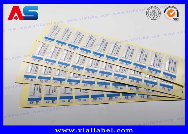 Quality Custom Glass Bottle Labels Glossy Lamination For Medication Package HCG vial label boxes for sale