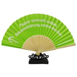 China Chinese Personalized Paper Bamboo Hand Fan Custom Printed Folding Logo on sale