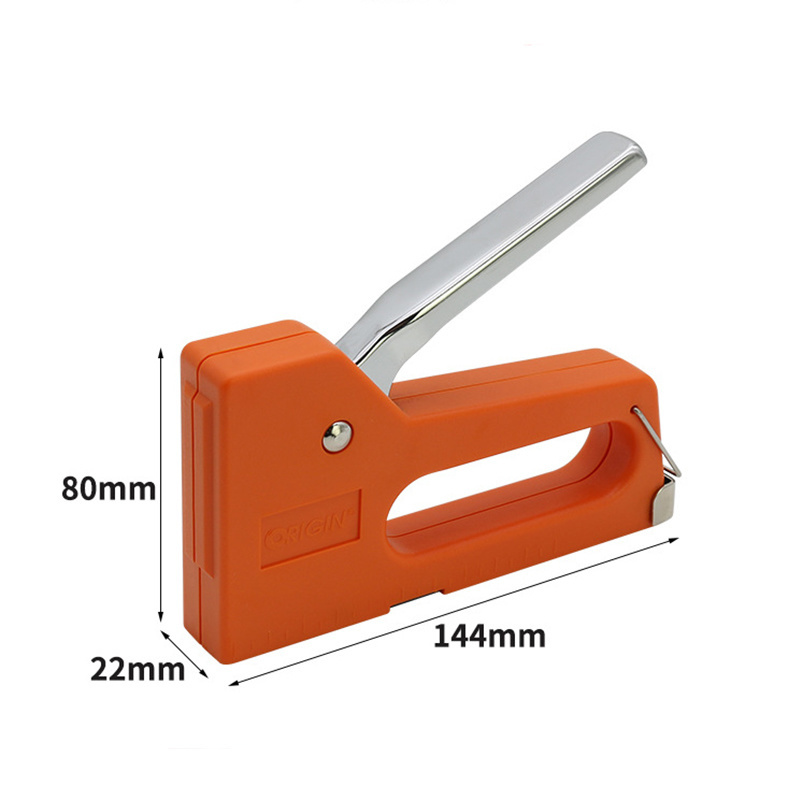 Economy Style Plastic Stapler Manual Staple Gun with Metal Handle for Decoration Upholstery