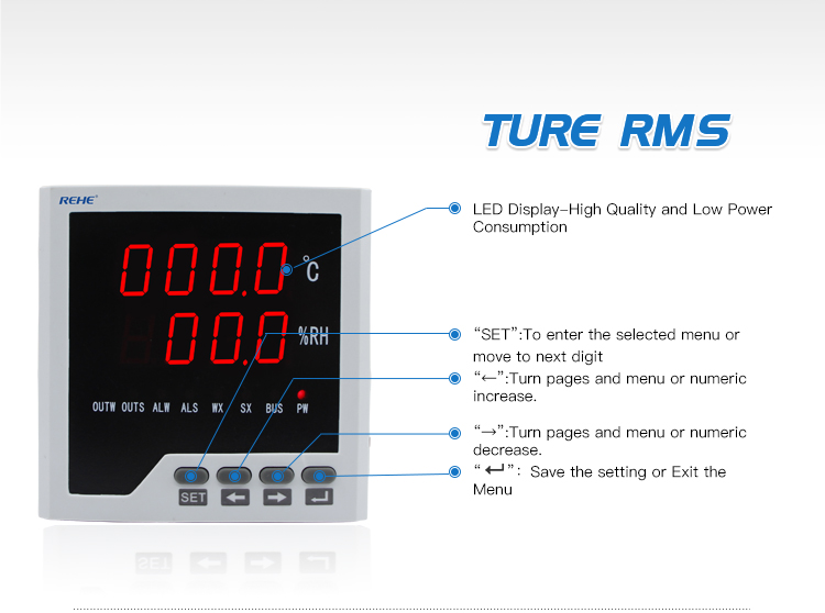 Digital humidity temperature controller and moisture controller for incubator use