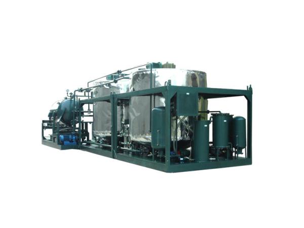Quality Lubricating Waste Oil Distillation Machine Dehydration Oil Recycling System for sale