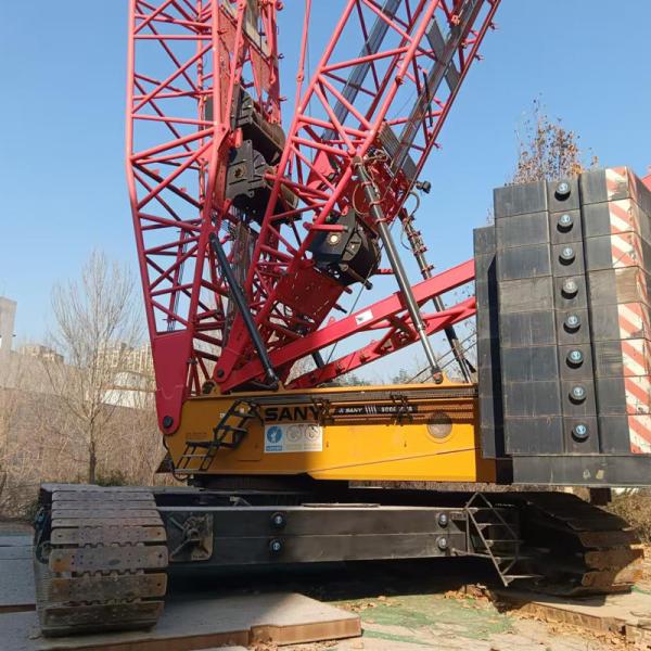 Quality Main boom length 36m~84m Used 400T Crawler Crane  HDB Load Table In Normal Engineering Use for sale