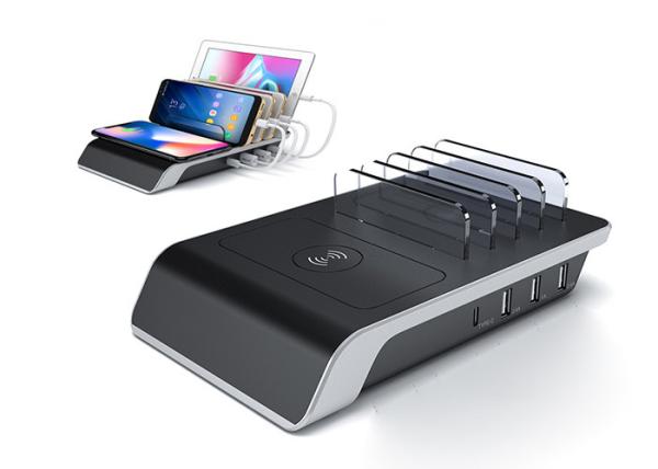 Quality 10W ABS Multi Phone QI Wireless Charging Station for sale