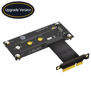 Buy cheap New VersionM.2 NGFF nvme M-key SSD to PCI- E 4X Extension Cable With magnetic Pad product