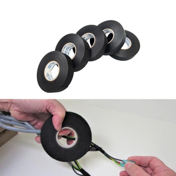 Quality Automotive Cloth Wire Harness Tape , Acrylates Copolymer Black Cloth Electrical Tape for sale