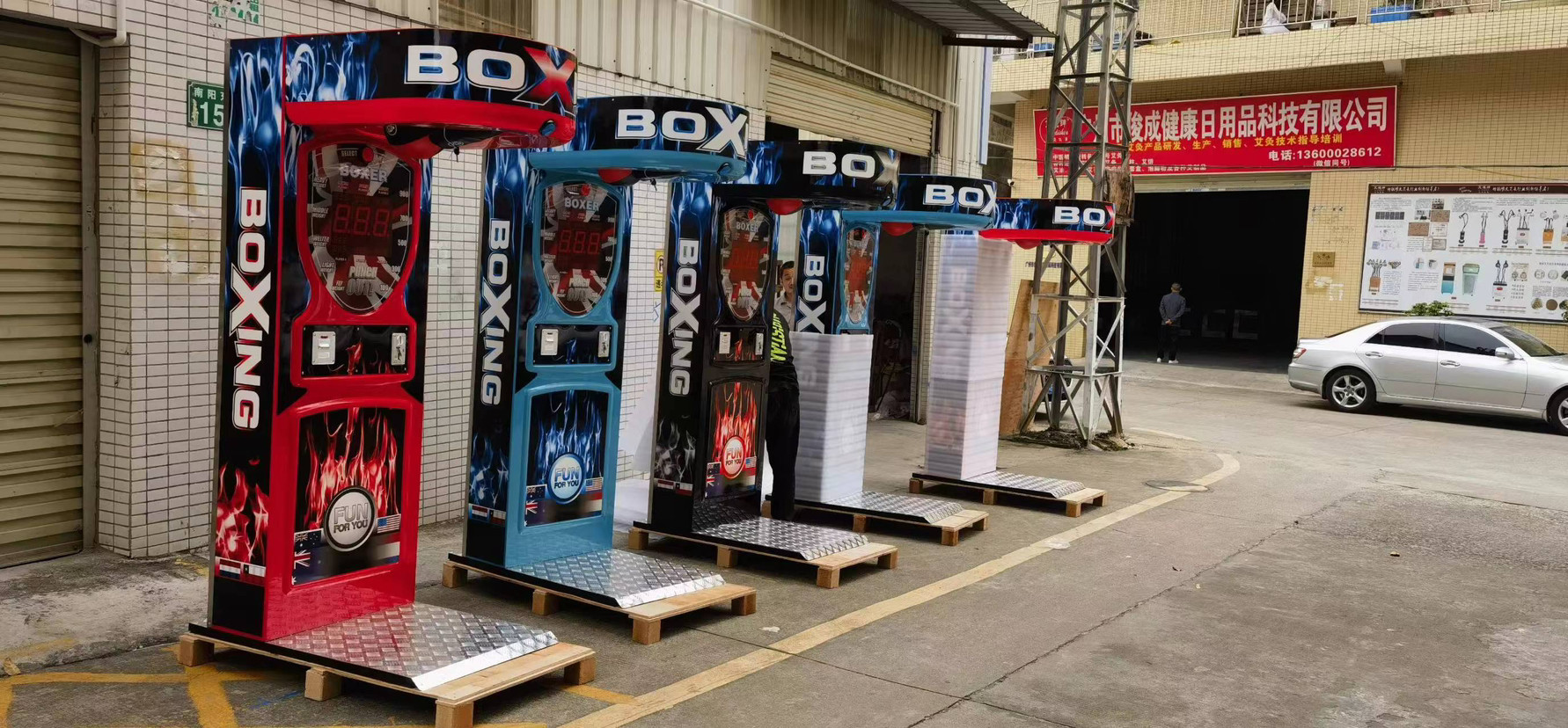 Coin Operated Game Street Amusement Park Electronic Hammer Boxing Machine Arcade Boxing Punch Machine Price For Sale
