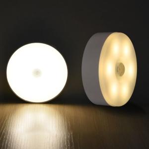 China Portable 6LED USB Charged Body Induction Wall Night Lamp Motion Sensor Led Motion Sensor Cabinet Light on sale