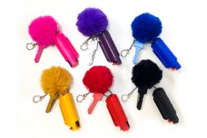 Self Defense Key Chain Pepper Spray Plastic Shell with alarm Safety