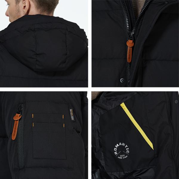 Man Puffer Knee Length Coats Waterproof Windproof Below Knee Down Coat