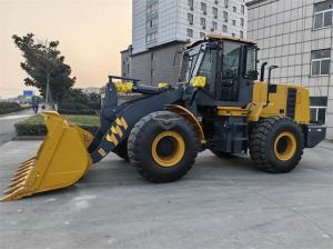 ZL50GN 5.5 Ton Wheel Loader With 3m3 Rock Bucket & Shangchai Engine