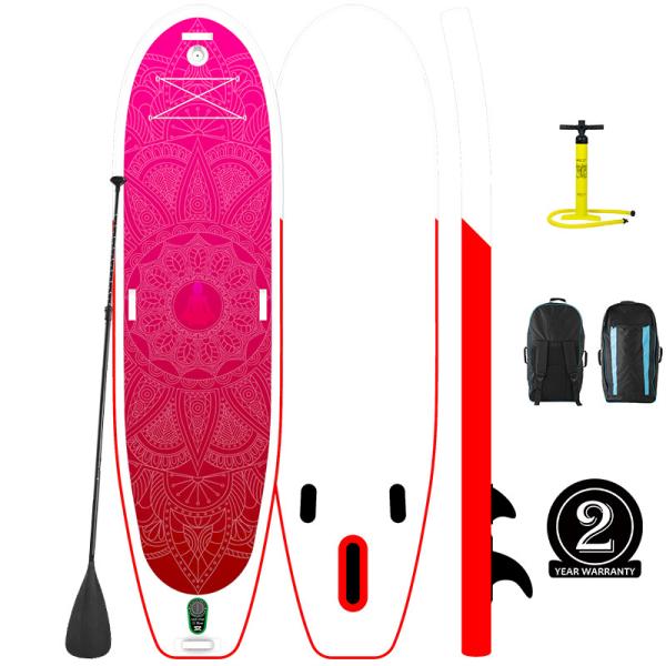 Quality Inflatable water yoga pink sup inflatable paddle board for sale