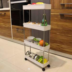 Buy cheap Sonsill Folding Utility Home Storage Carts 4 Tiers Odorless Multifunction Durable product