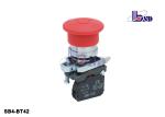 Red Mushroom Button Switch / Mushroom Emergency Stop Button Switch SB4-BT42