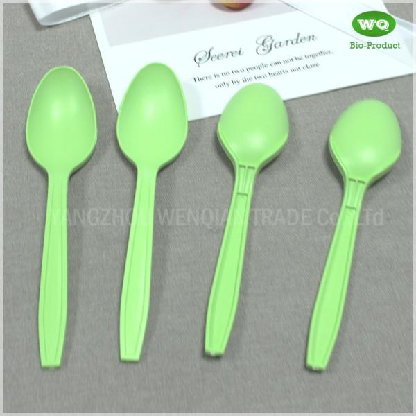 Disposable Bioplastic Spoon Made From Corn Starch-Biodegradable Products Perfect For Your Earth-Friendly Home,Parties