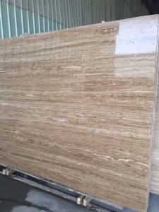 Iran Yellow Roman Beige Travertine 2cm And 3 Cm Travertine Slabs And Tiles With Mesh On Back