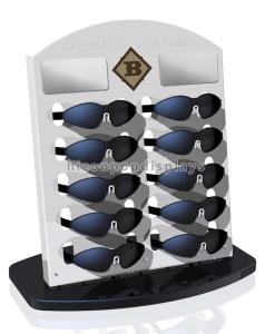 China Custom Counter Top Display Rack , Eyewear Shop Metal Glasses Display Rack on sale