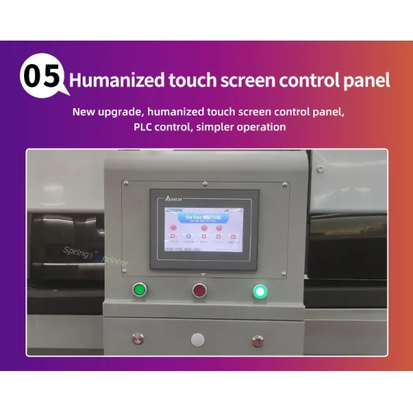 High-Speed Single Pass UV Printer with LED Environmental UV Ink and Automatic Ink Scraping Device for Industrial Printing
