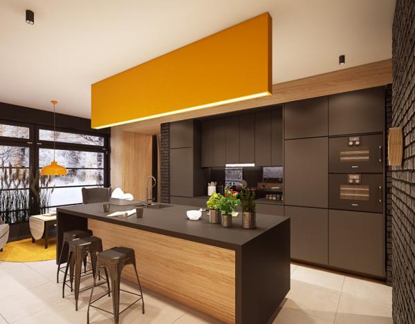 Quality Customize Modern Modular Kitchen Cabinets With Island And Microwave Cabinet for sale