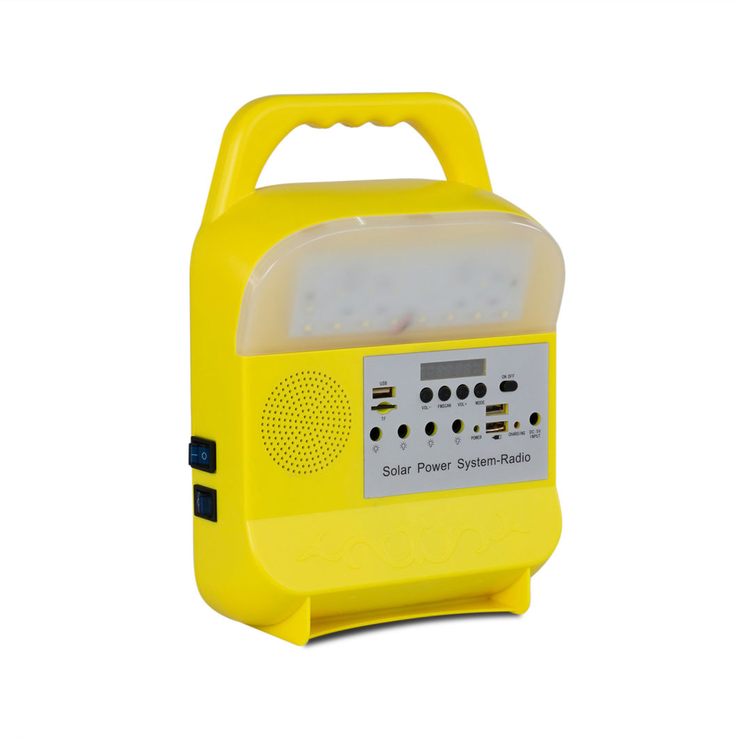 Solar Lighting System with Radio FM Bluetooth USB 5m Cable Solar Lights Good Price High Quality Solar Lights