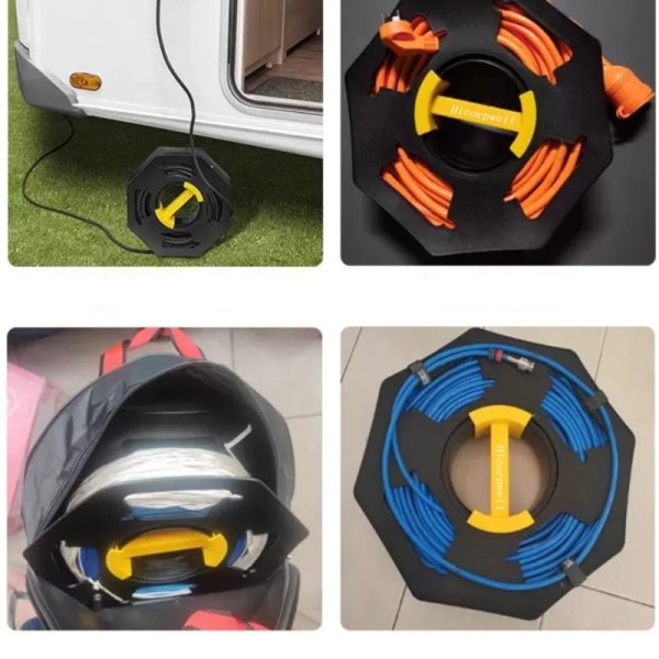 Retractable cable reel stand operation