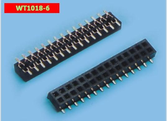 Quality WT1018-6 1.0mm Single Row Pin Header / Idc Female Connector SGS RoHS Approved for sale