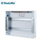 42 Way Two Phase Plastic MCB Box , Surface Mounted Switchboard With Opaque