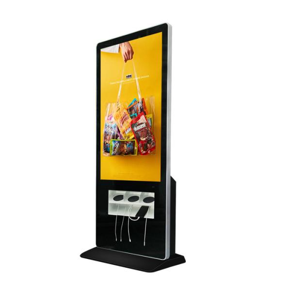 Quality 55 Inch Android 7.1 Wifi Digital Signage Smart Phone Charging Cable Wireless Charging Station With 4G for sale