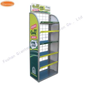 China Beverage Soft Drink Stand Wire Mesh Display Racks And Stands on sale