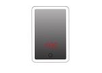 Lighted Make Up LED Cosmetic Mirror 5500-6500K With Time / Temperature Display