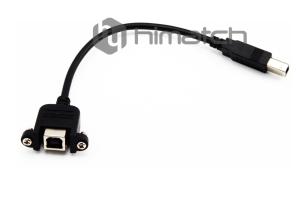 China Panel Mount High Speed USB 2.0 Cable Black Color Male To Female USB Cable on sale