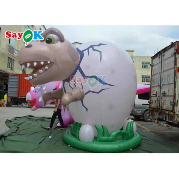 Inflatable Advertising Characters 4m Inflatable Giant Dinosaur For Festive Decoration Wind Resistance