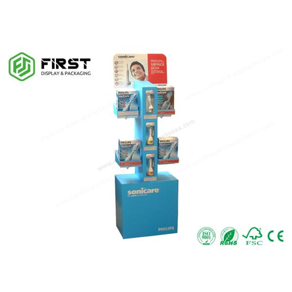 Customized Color Printing Folding Cardboard POP Displays Paper Floor Stand