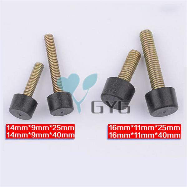 ELEVATOR CABIN DOOR BUFFER BLOCK, ANTI-COLLISION PAD RUBBER-COATED BOLT WITH