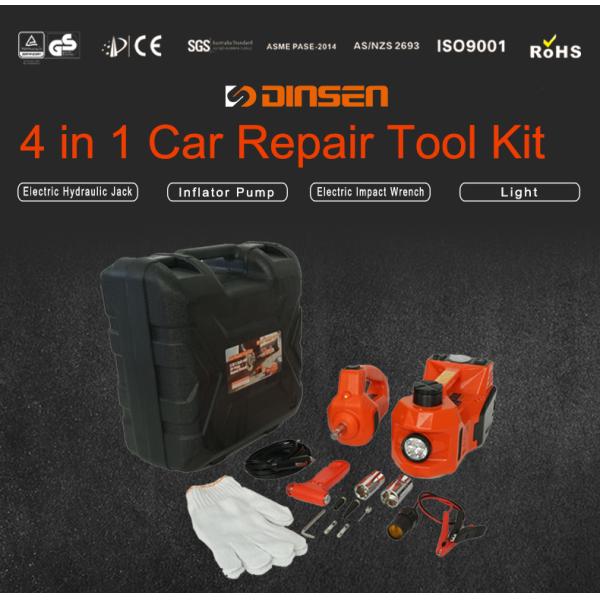 3 Ton Electric Hydraulic Jack Kit 12v Electric Impact Wrench
