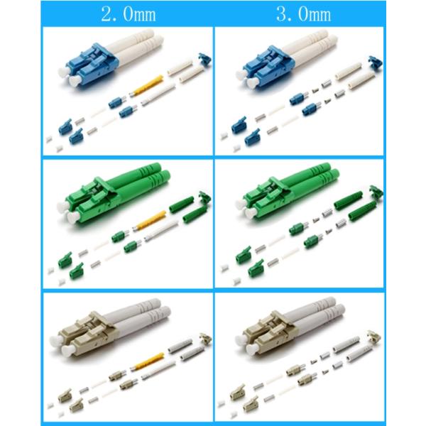 Multi Mode LC APC 3.0mm Fiber Optic LC Connector with Low Insertion Loss for High Performance Networks