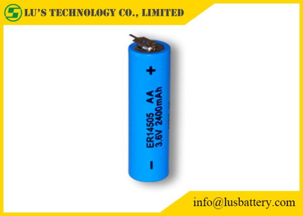 Quality ER14505 Size AA 3.6 V 2.4Ah Lithium Thionyl Chloride Battery 3.6v 2400mah disposable batteries size AA for sale