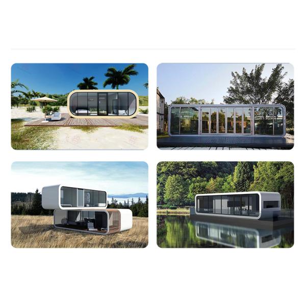 Two Floors Apple Cabin Sandwich Panel Prefab House for Customizable Container Office