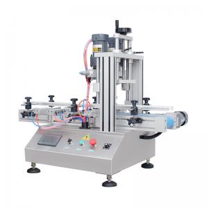 China Pneumatic Tabletop Automatic Bottle Capping Machine For Plastic Bottle Jar on sale