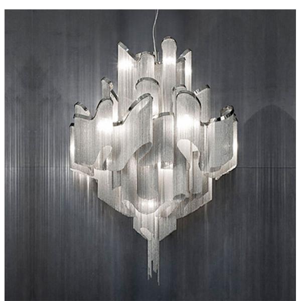 Draped chain chandelier Slive Gold Color For Porject Lighting (WH-CC-11)