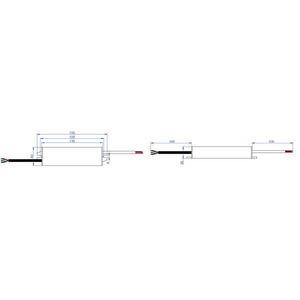 DC12V 24V 60W Constant High PF Waterproof LED Switching Mode Power Supply