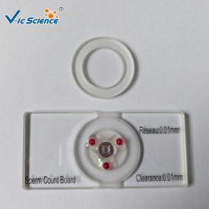 Buy cheap Lab Examination Sperm Cell Counting Chamber With Ruby ±0.001 Precision Error product