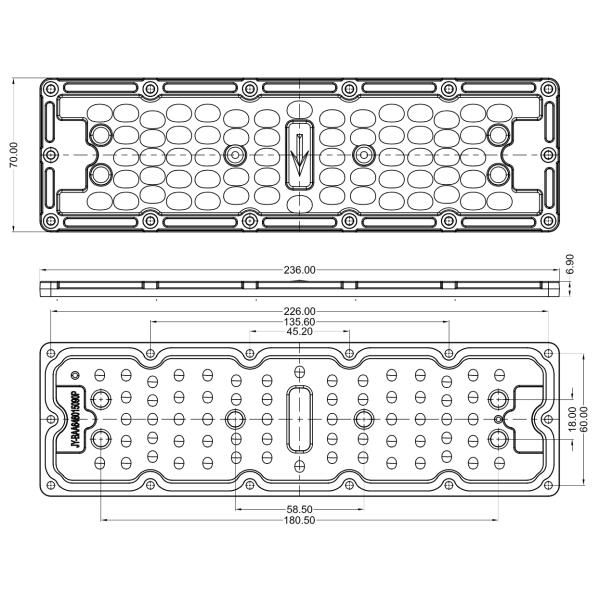 DC 24V Led Solar Light Module , OSRAM S5 / SMD 3030 Led Module