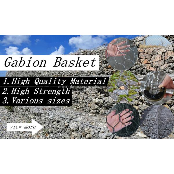Gabion Box for Hot-Dipped Galvanized PVC Coated Retaining Wall in River Construction