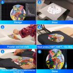 1000ML Dtf Printer No Blocking Nozzle Dtf Pigment Ink CMYK+W Environment