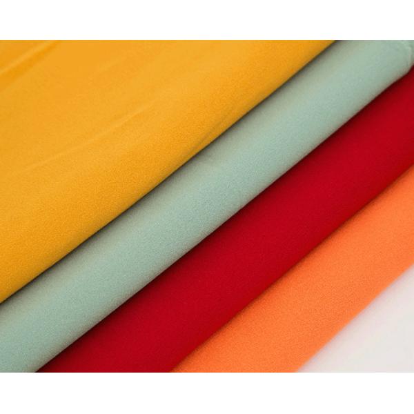 Custom Yarn Dyed Fabric Spandex / 4 Way Stretch Polyester Fabric Skin - Friendly