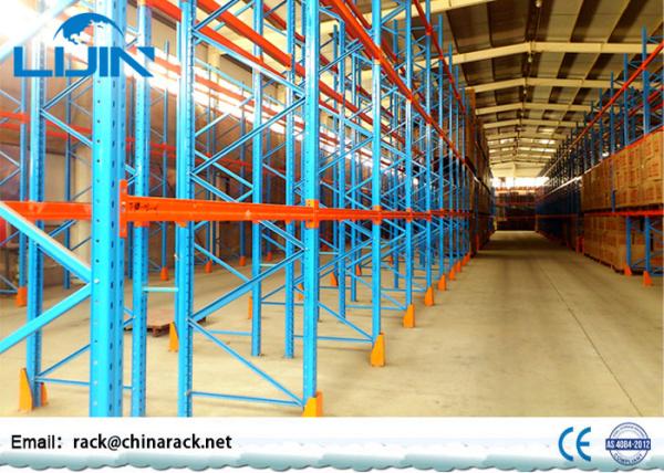 Quality Heavy Duty Selective Pallet Racking System Customized Beam Length for sale